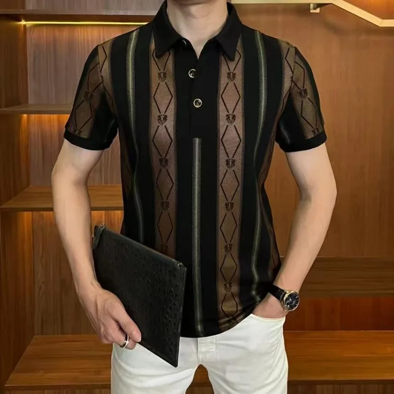 Men's Summer Polo Shirt, Slim Fit, Polyester & Elastane - Image 4