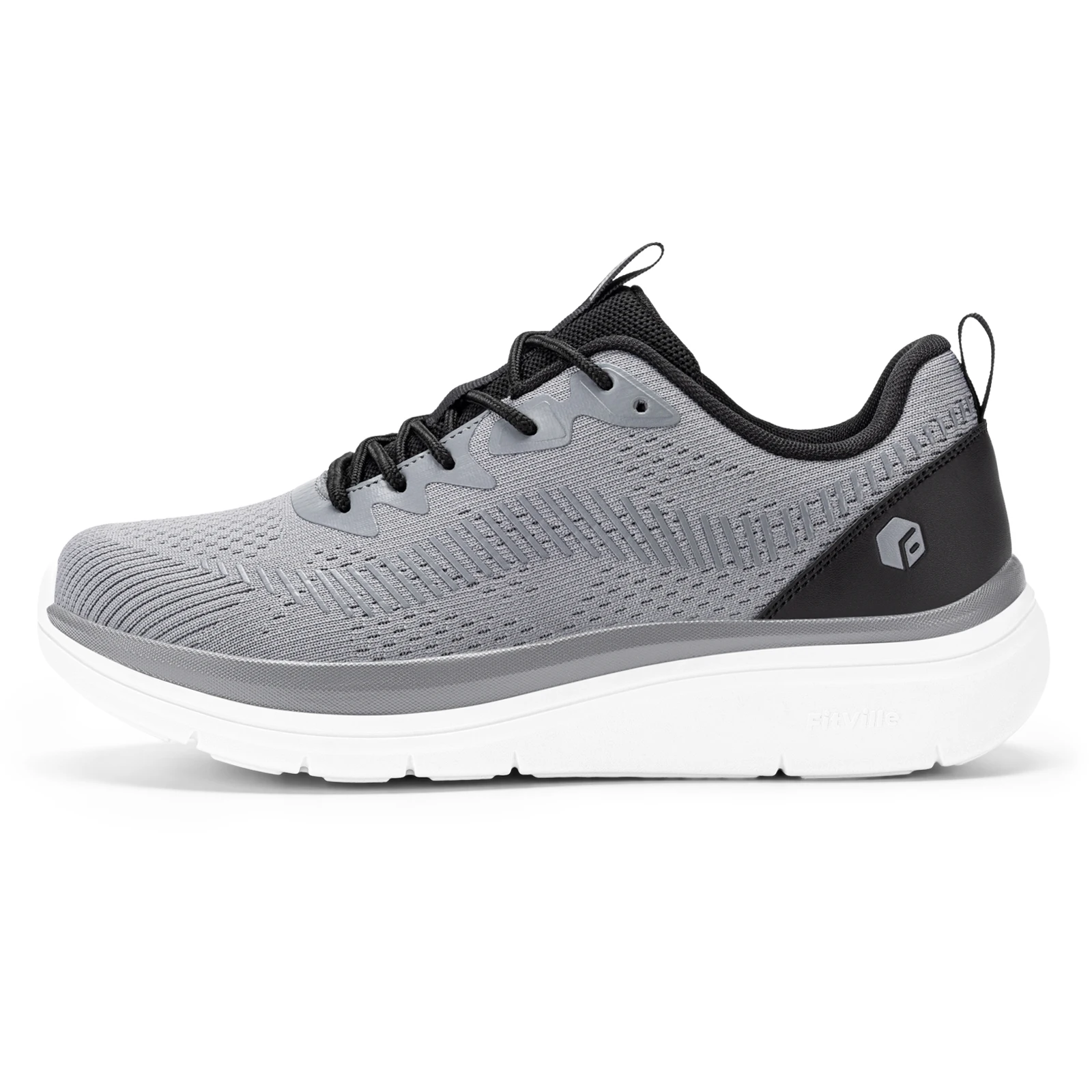 FitVille Men's Cloud Wanderer V20 Lightweight Mesh Shoes, Wide Fit - Image 7