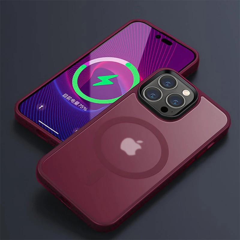 Translucent MagSafe Shockproof iPhone Case – PC+TPU (13‑17 Pro Max) - Image 8