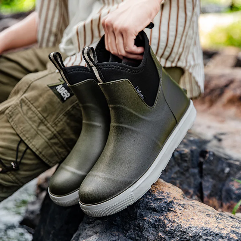 Men's PVC Slip-On Rain Boots – Waterproof, Anti‑Slip Rubber Outsole - Image 5