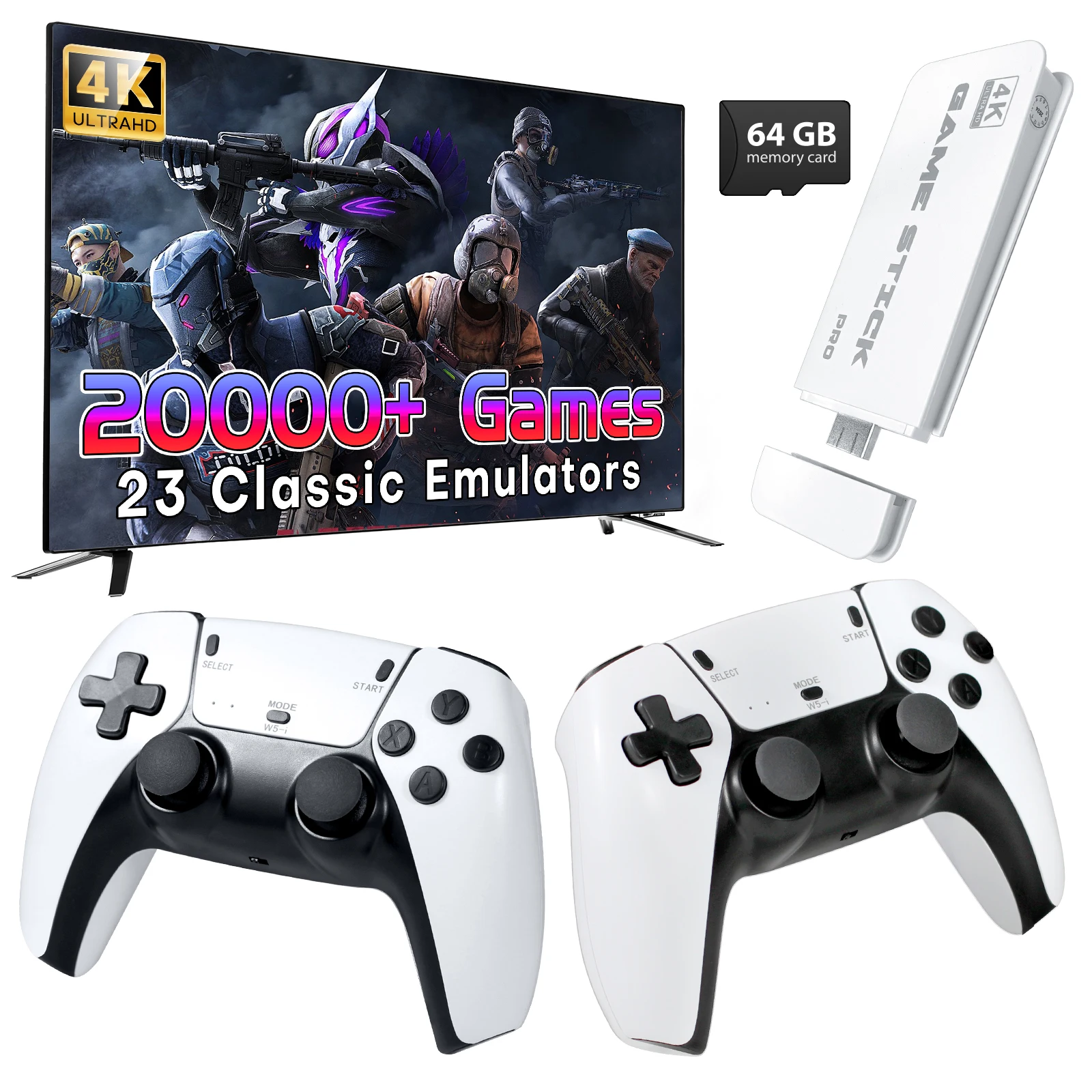 M15 Retro Gaming Console Stick – 20,000+ Games, 4K HDMI, Dual Wireless Controllers - Image 7
