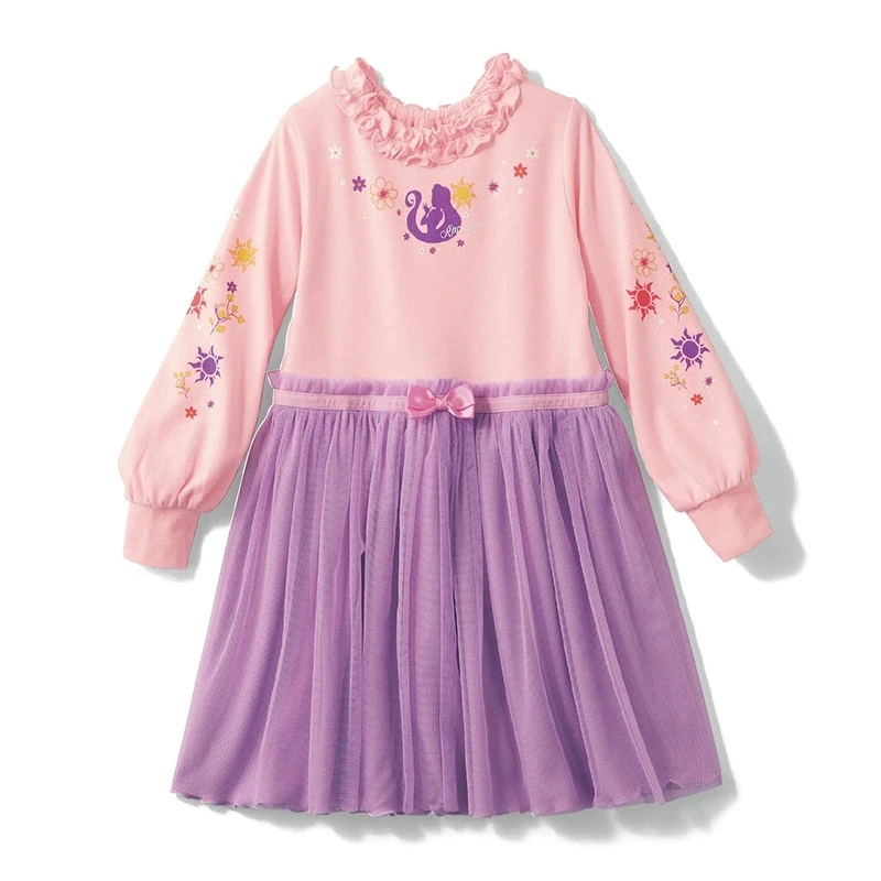 Cotton Princess Dress for Girls, Knee-Length, Floral Print - Image 5