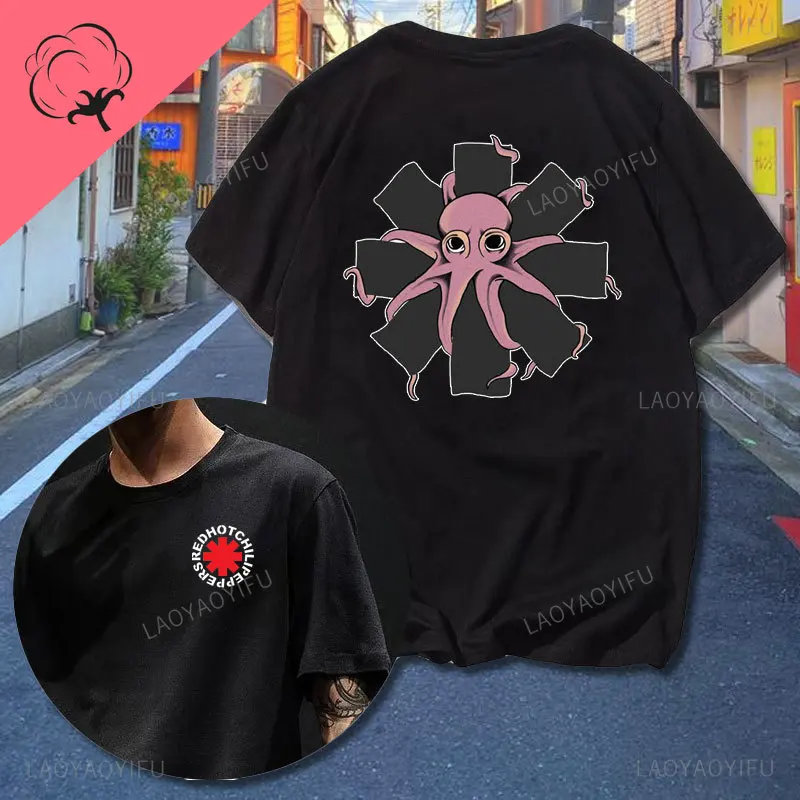 New Red Hot Chili 100%cotton T Shirt Amazing Tees Men Women Clothes Peppers Tour Double-sided Short Sleeve Casual Male T-shirt - Image 9