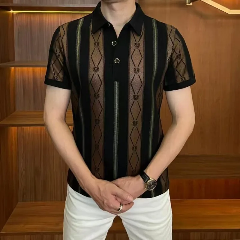 Men's Summer Polo Shirt, Slim Fit, Polyester & Elastane - Image 3