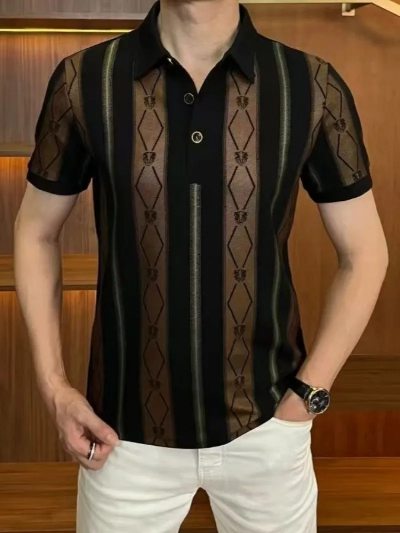 Men's Summer Polo Shirt, Slim Fit, Polyester & Elastane - Image 5