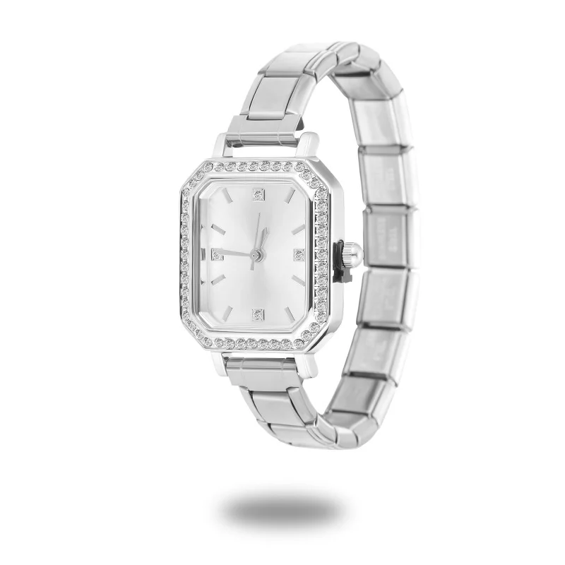 Unisex 9mm Stainless Steel Watch with Italian Elastic Charm – Chain - Image 33