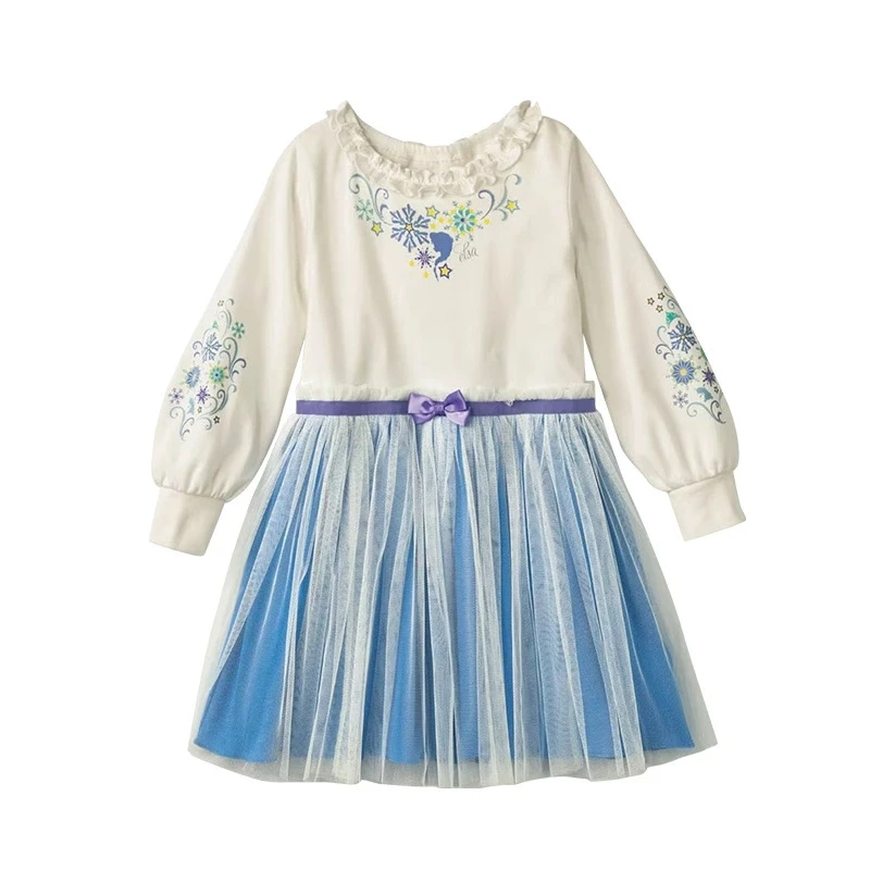 Cotton Princess Dress for Girls, Knee-Length, Floral Print - Image 6