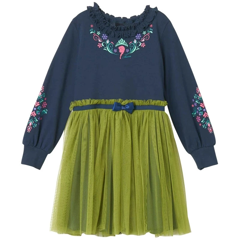 Cotton Princess Dress for Girls, Knee-Length, Floral Print - Image 4