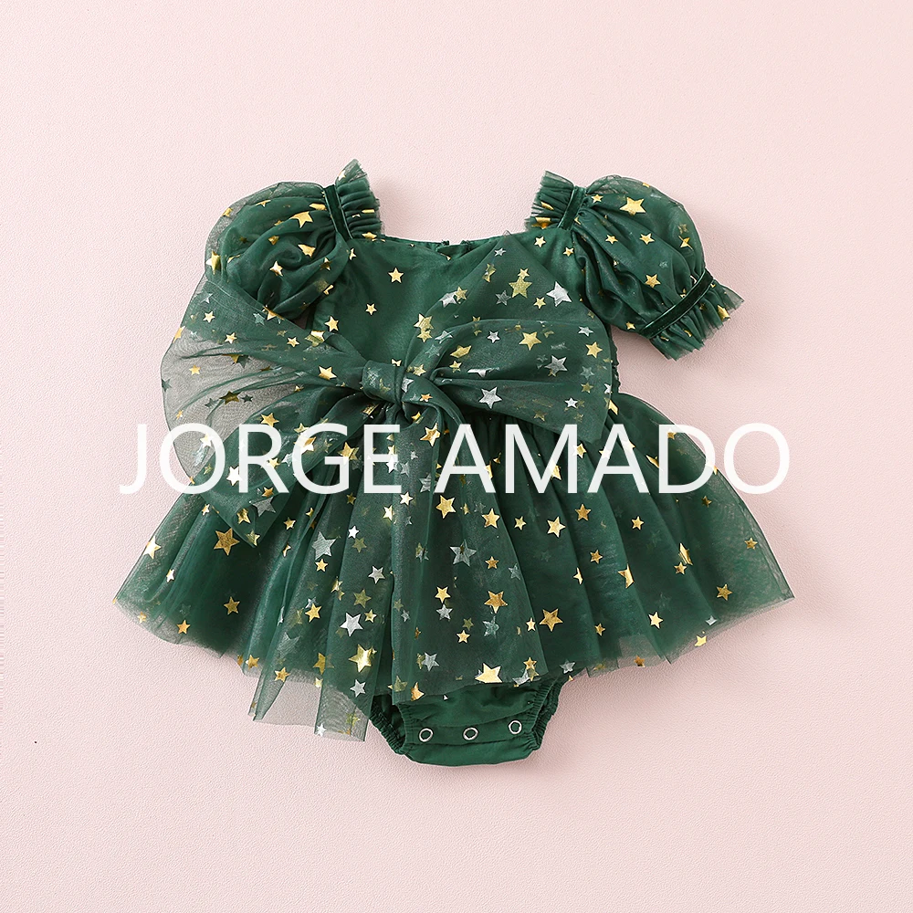 Summer Baby Girl Puff Sleeve Bodysuit - Image 15