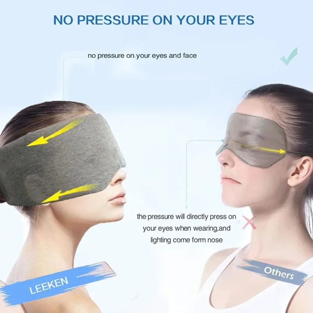 100% Cotton Blackout Sleep Mask - view 4