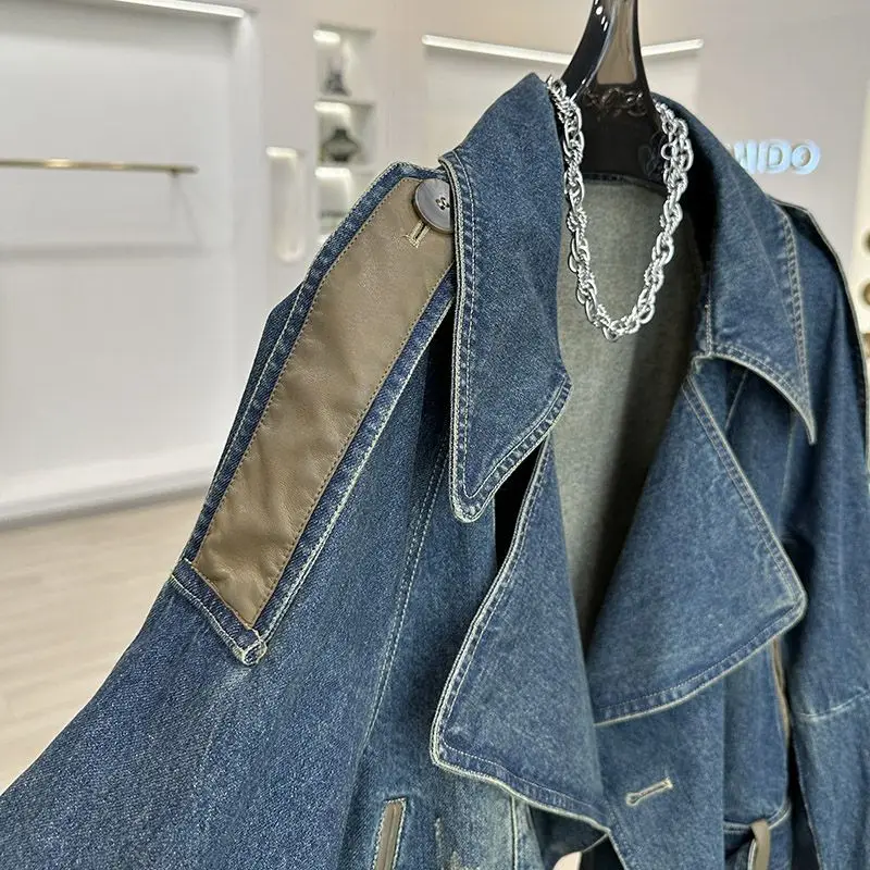 Women's Vintage Cropped Denim Jacket - view 5