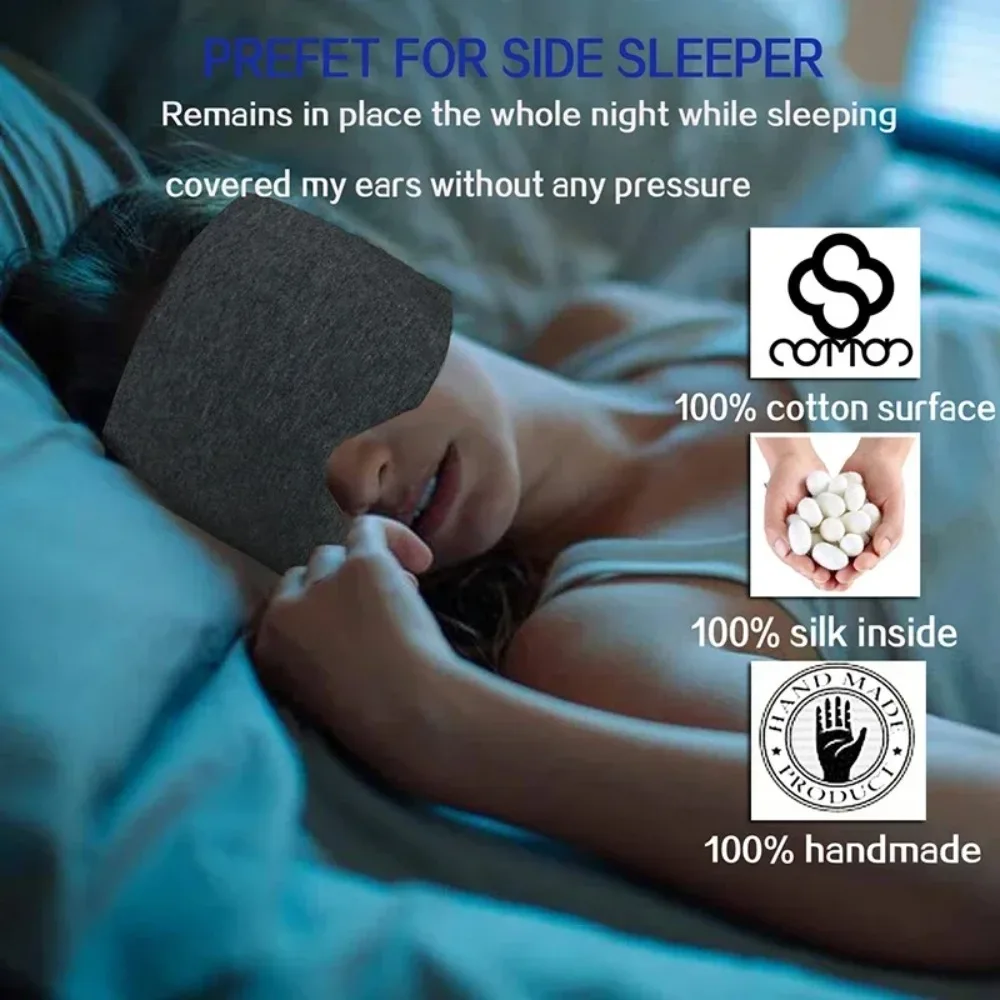 100% Cotton Blackout Sleep Mask - view 2
