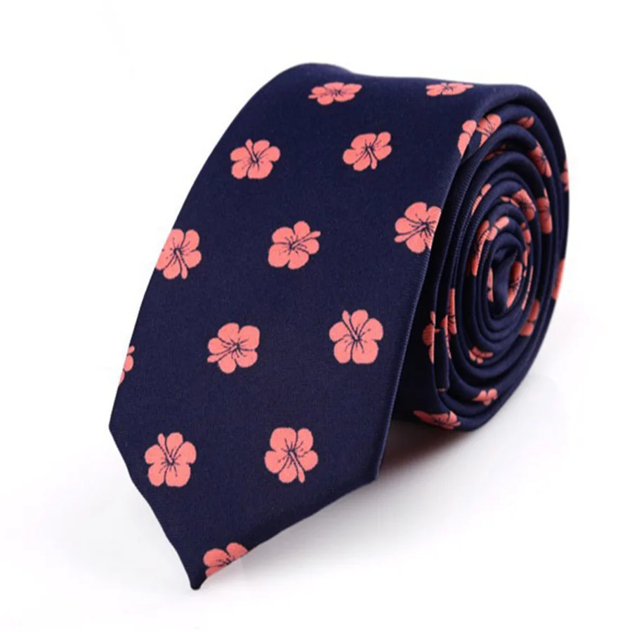 5cm Narrow Tie Fashionable Trend Tie Striped Polka Dot Flower Pattern Tie Student Personalized Accessory Casual Daily Matching - Image 8