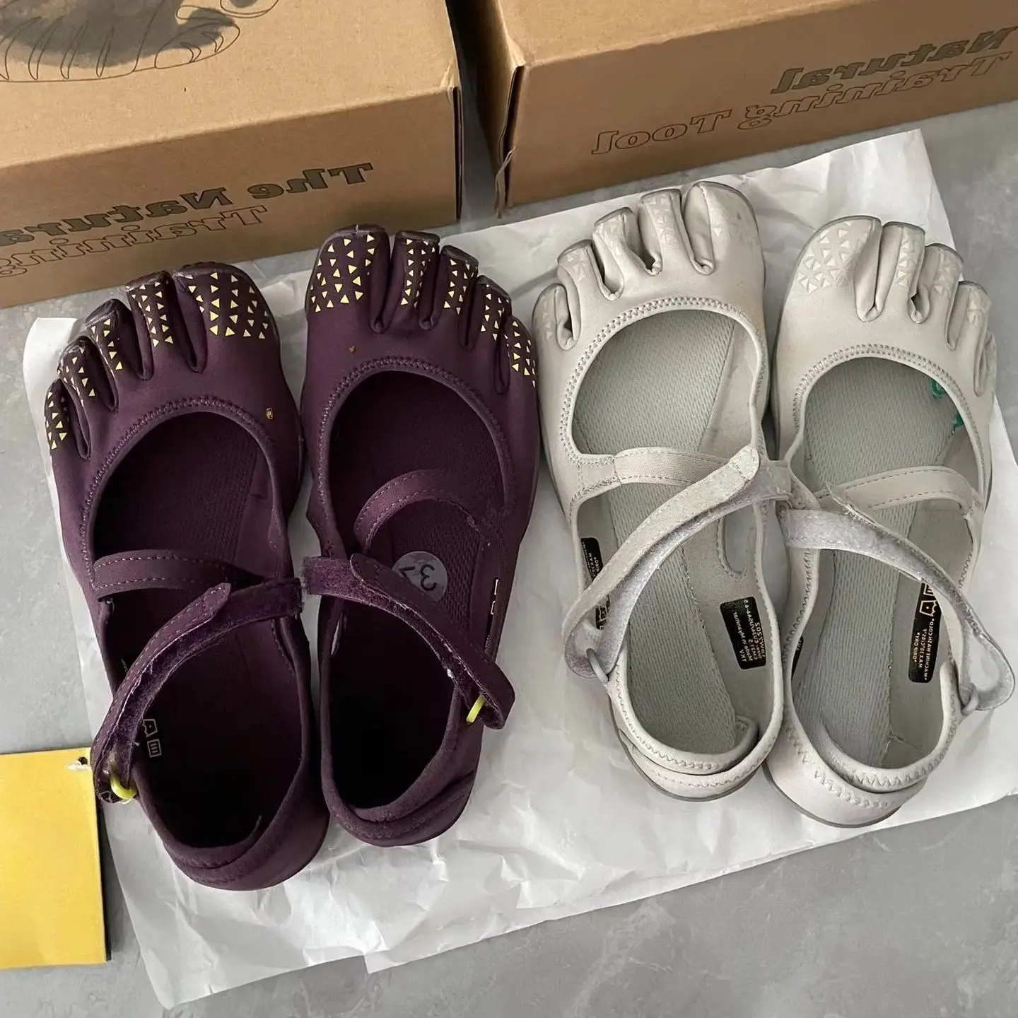 Women's Five‑Finger Yoga Shoes – Cotton Upper, Waterproof Rubber Sole - Image 4