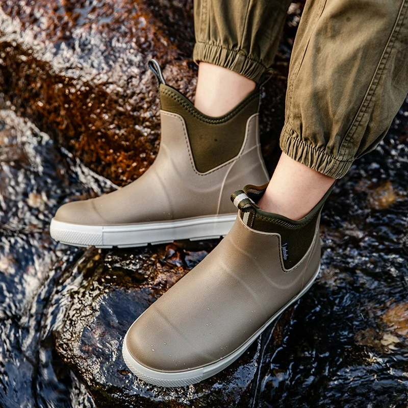 Men's PVC Slip-On Rain Boots – Waterproof, Anti‑Slip Rubber Outsole - Image 3