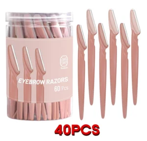 Eyebrow Razor Blade Set – Plastic Safe, 12/30/40/66 pcs