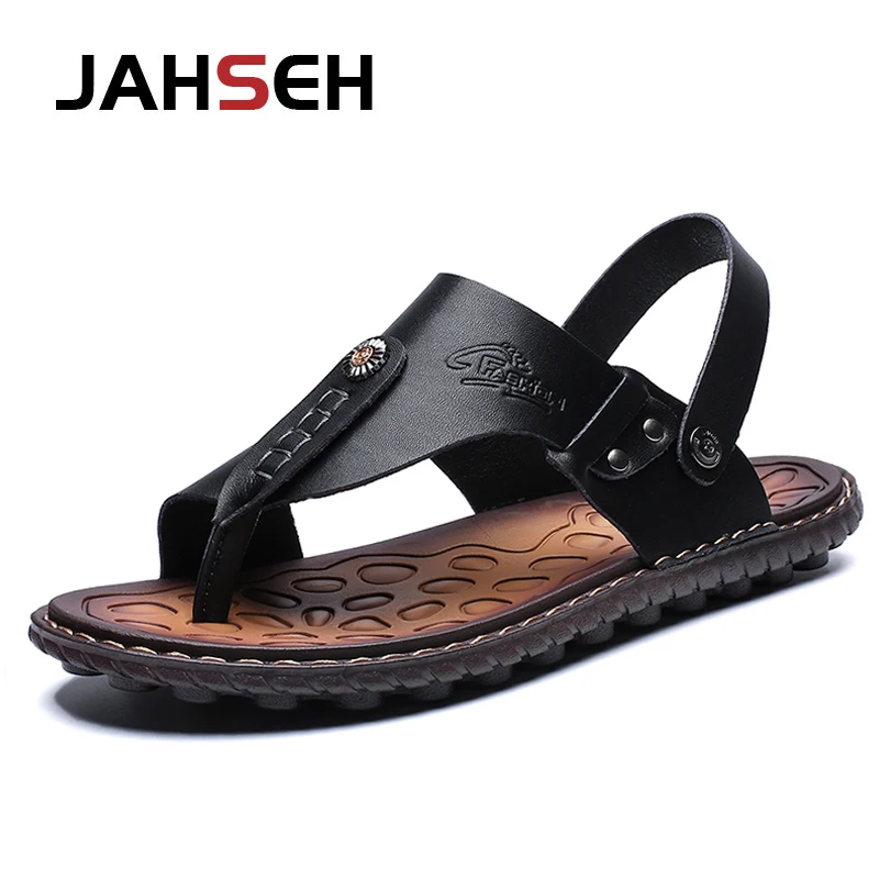 Men's Split Leather Sandals with Metal Accents – Quick‑Dry, Non‑Slip, True‑to‑Size (Size 38‑47) - Image 8