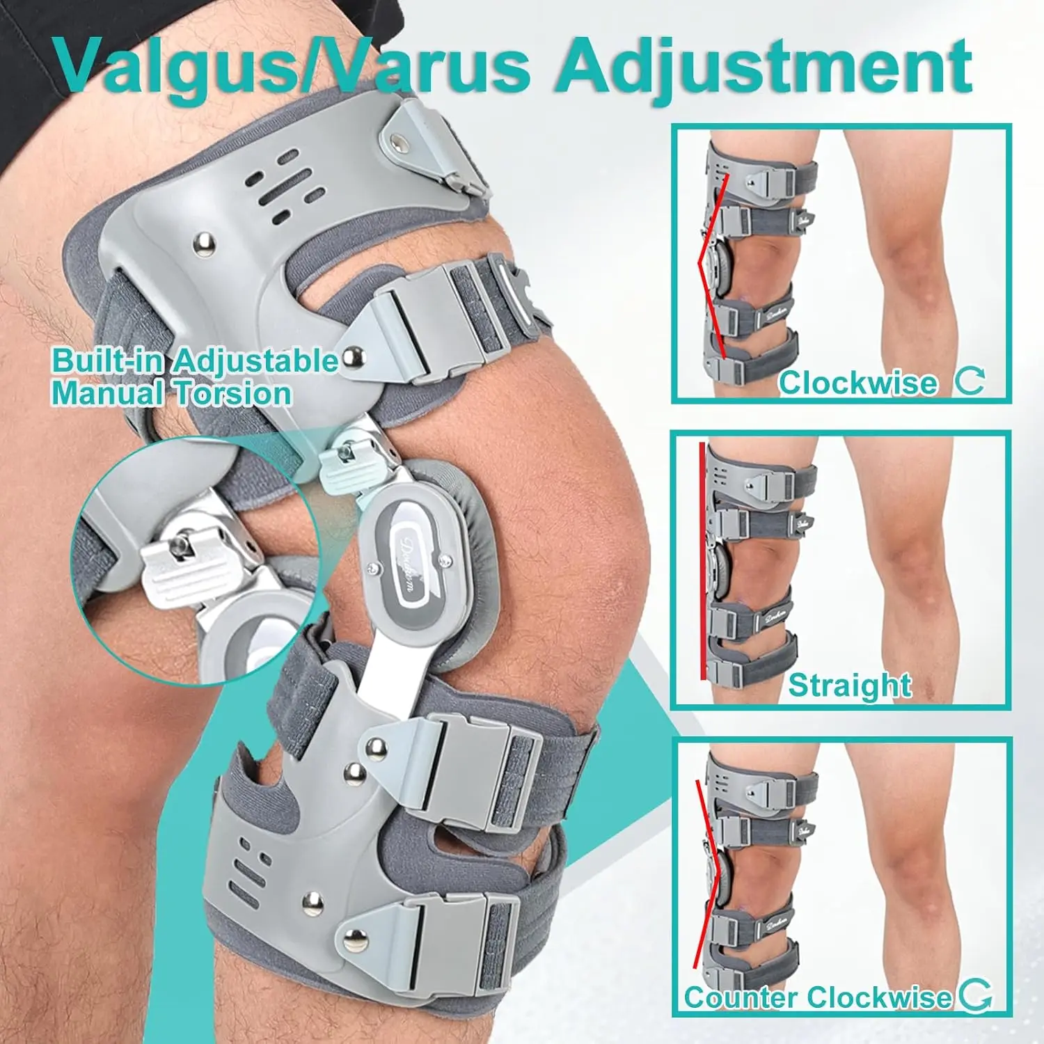 Low-Profile OA Knee Brace with 3-Point Unloading & Adjustable Velcro - Image 2