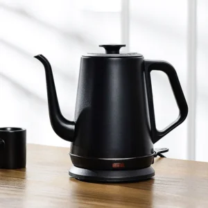 1.0L 220V Gooseneck Electric Kettle – 304 Stainless Liner, 360° Base