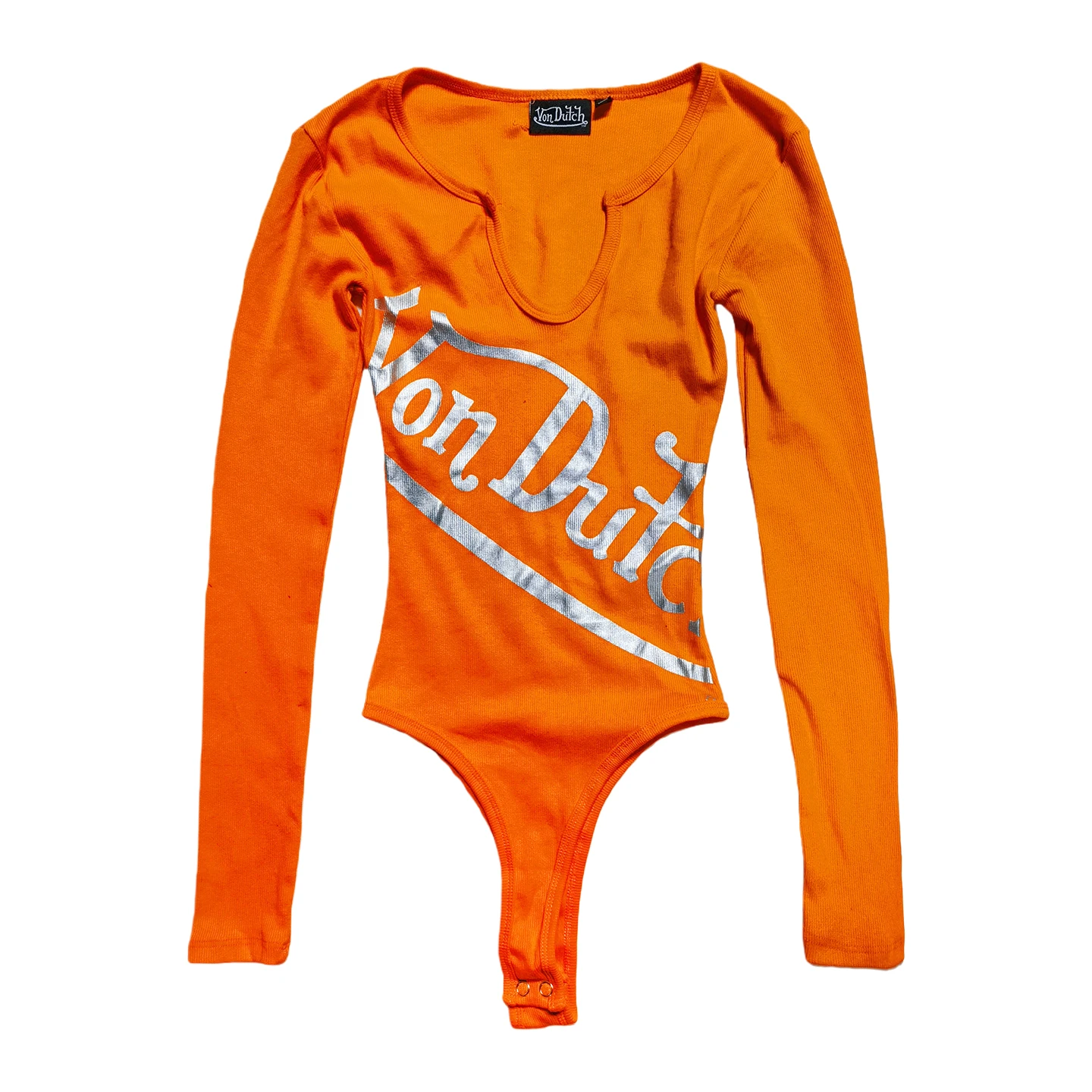 Women's Long Sleeve Letter Print Bodysuit - view 12