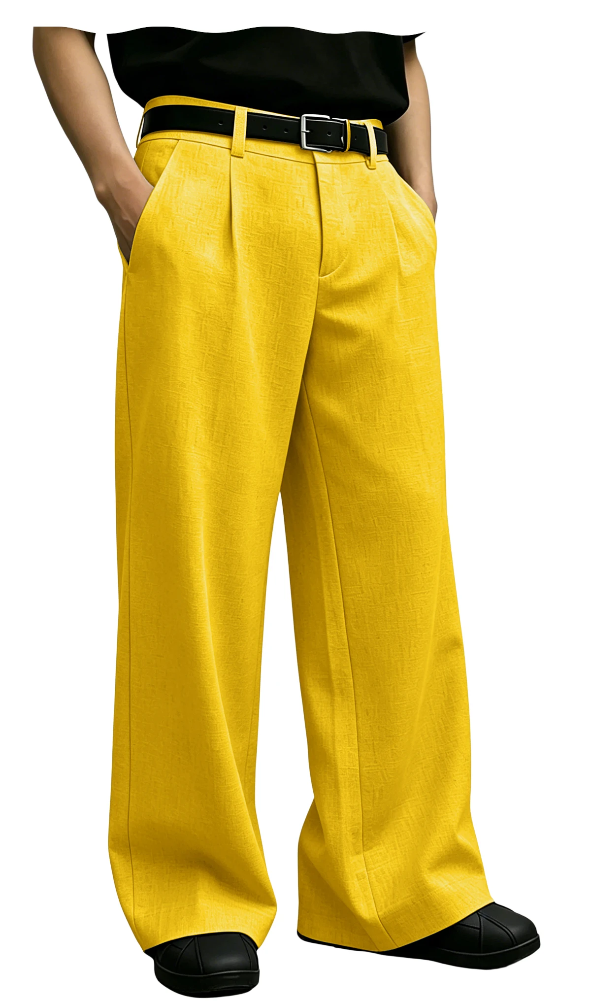Men‘s Straight Leg Suit Pants With Elastic Waist Comfortable Breathable Wrinkle Resistant Lightweight Casual Trousers Summer - Image 19