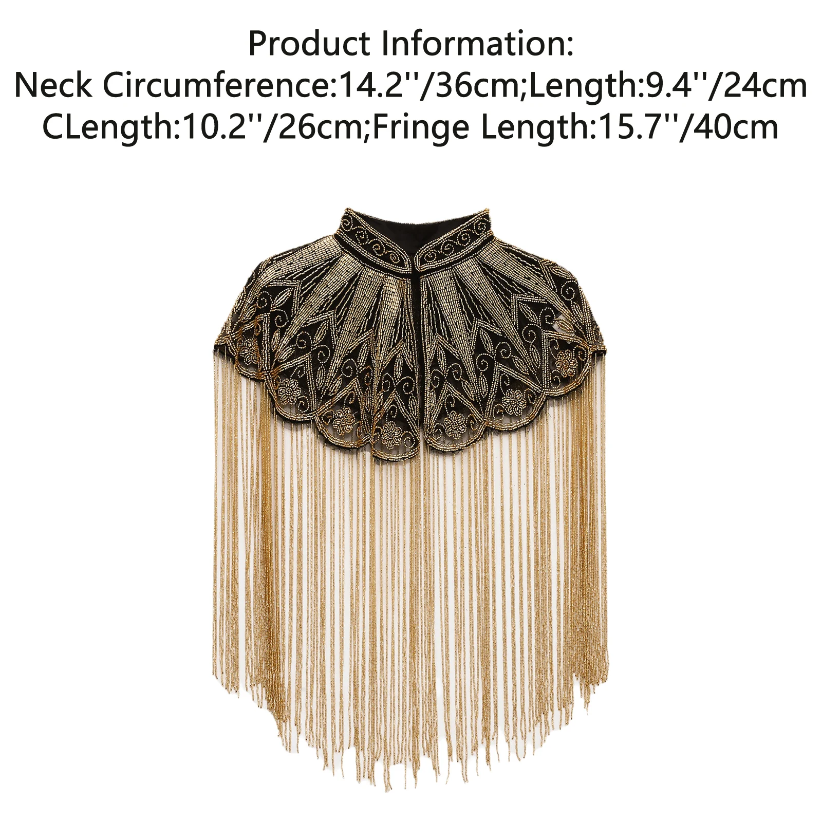 Women's 1920s Beaded Fringe Shawl - view 5