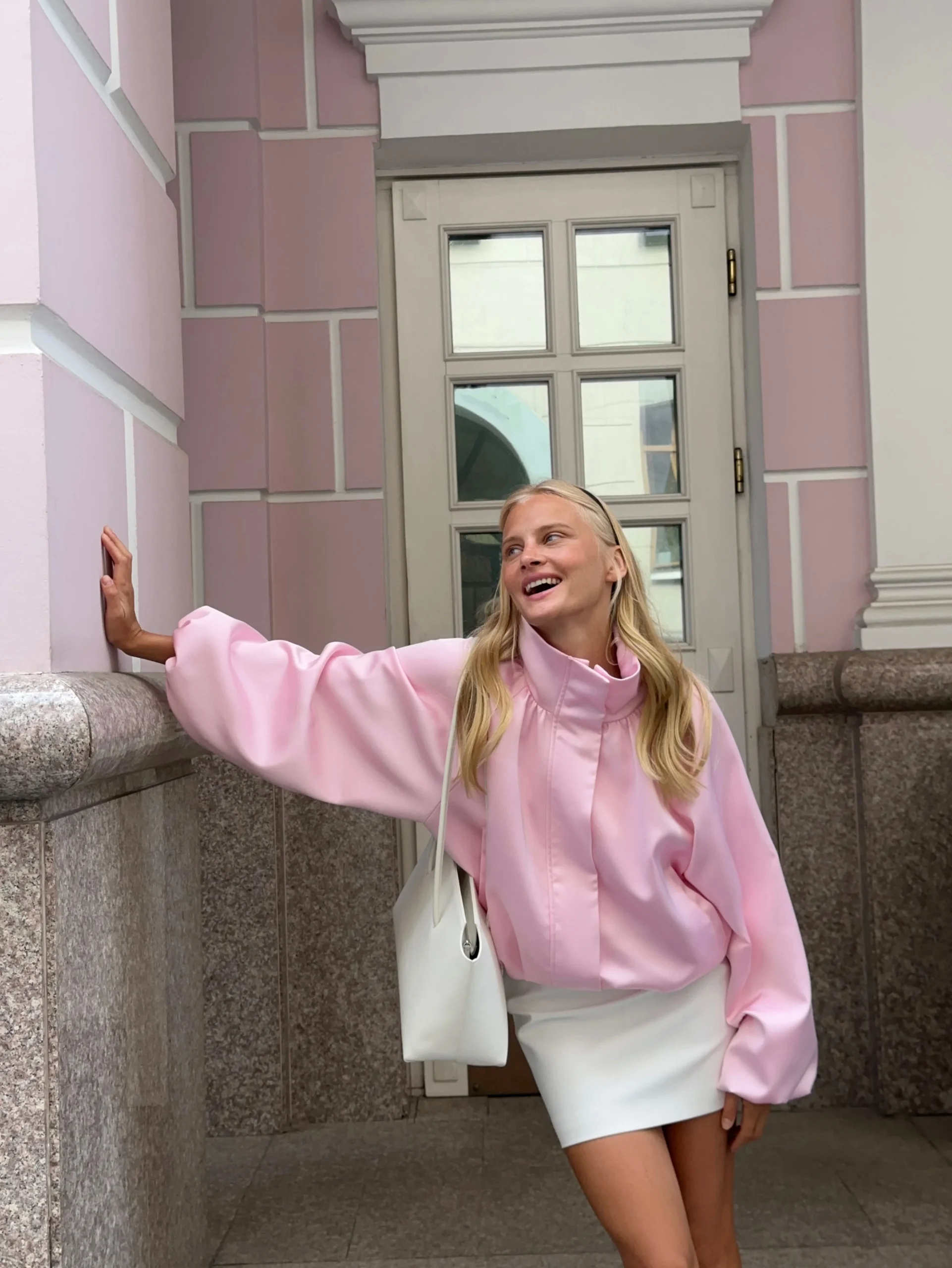 Women's Satin Balloon Sleeve Cropped Jacket - view 7