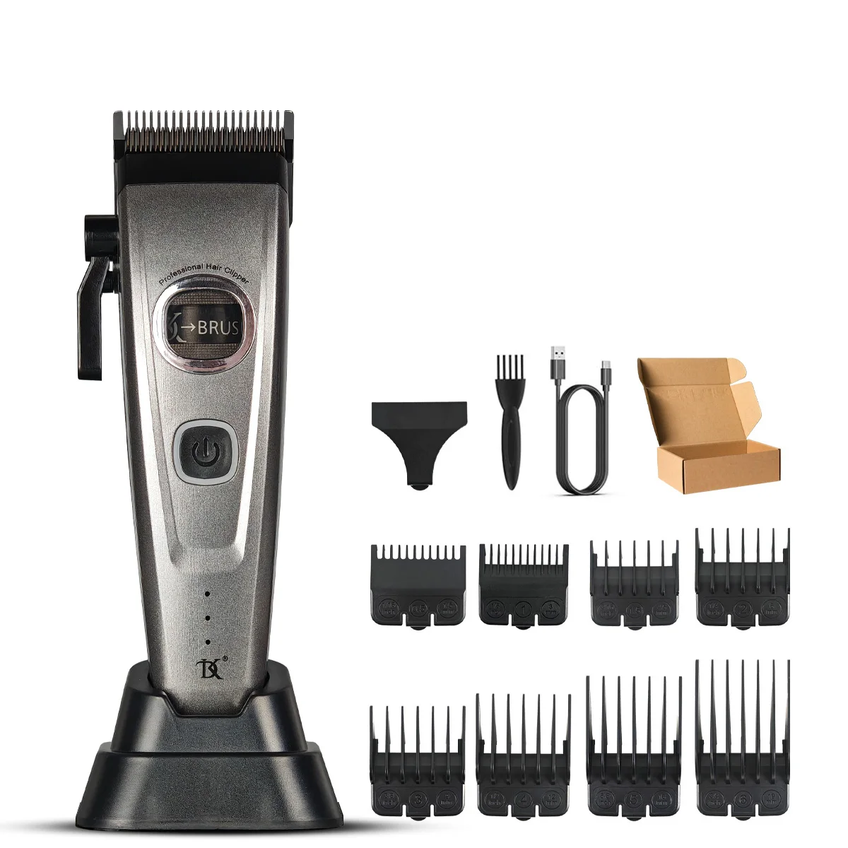 DK Outer Rotor Brushless Motor Professional Men's Fade Clipper Barber Echo Blade Base Charger Blending Hair Trimmer - Image 12