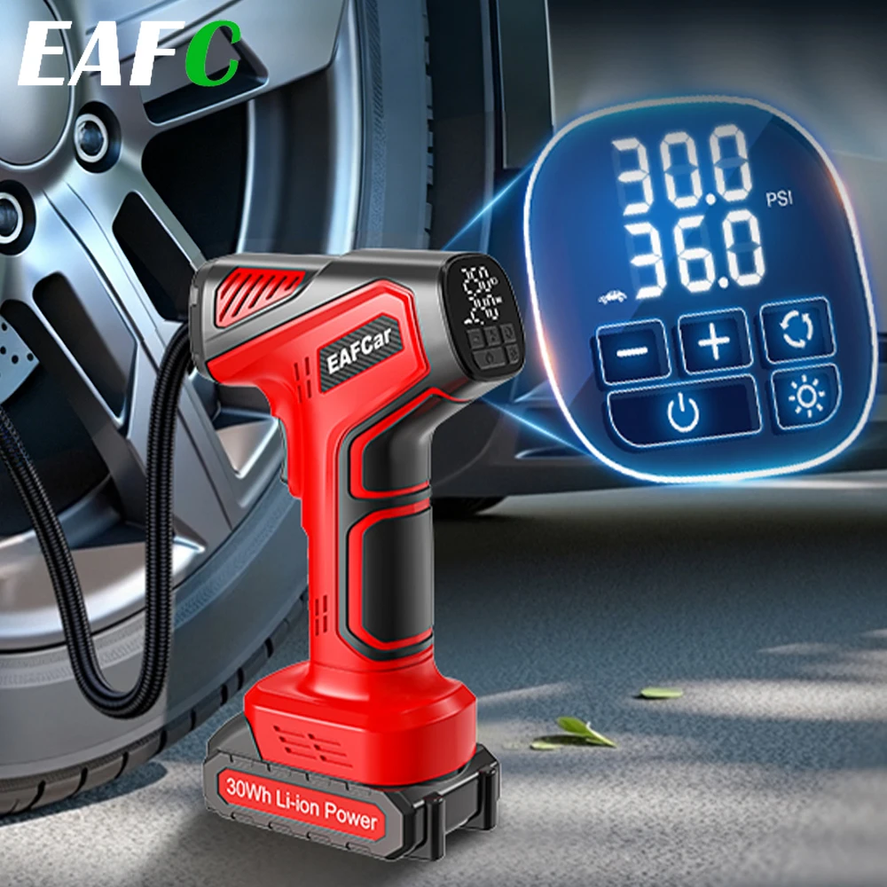 21V Cordless Tire Inflator with Display