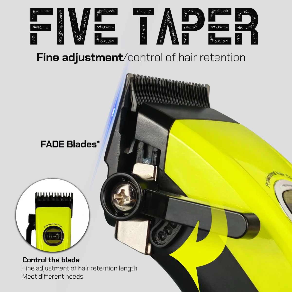 DK Outer Rotor Brushless Motor Professional Men's Fade Clipper Barber Echo Blade Base Charger Blending Hair Trimmer - Image 6