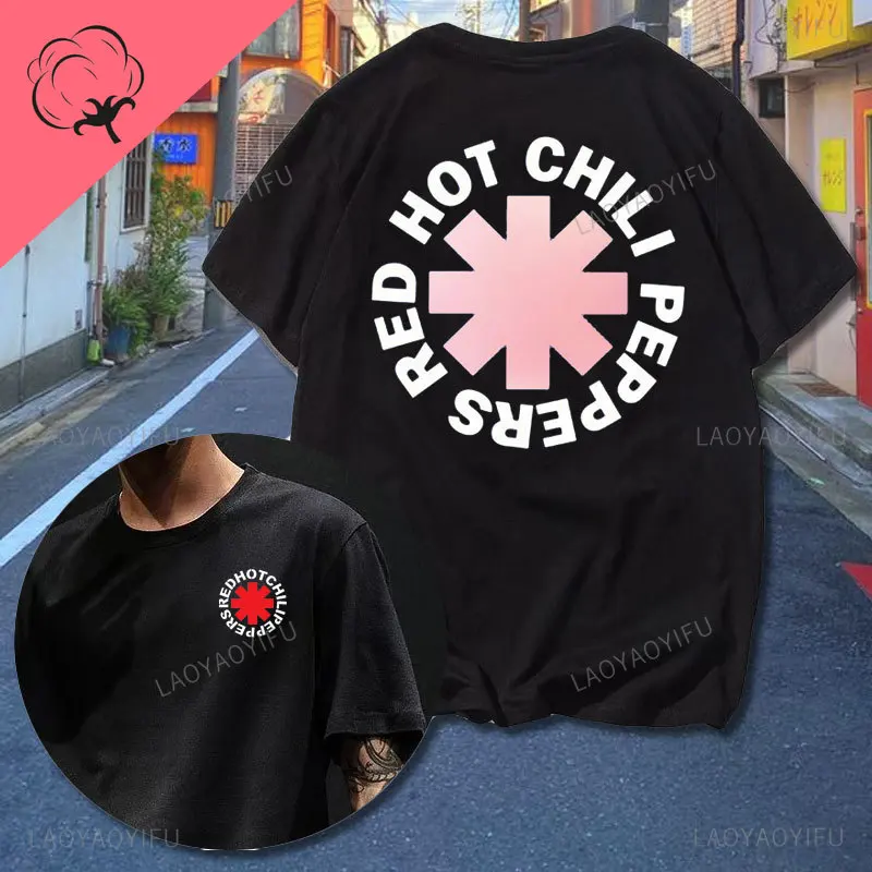 New Red Hot Chili 100%cotton T Shirt Amazing Tees Men Women Clothes Peppers Tour Double-sided Short Sleeve Casual Male T-shirt - Image 26