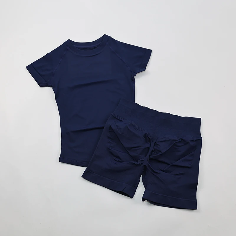 Women's Seamless Tee and Scrunch Joggers Set - view 2