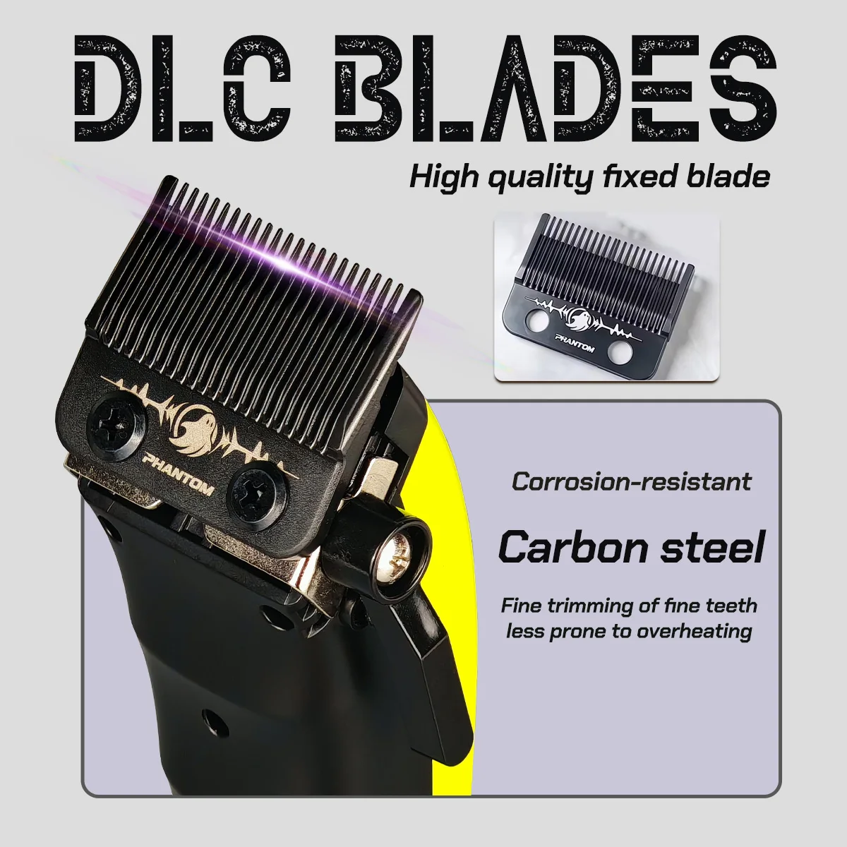 DK Outer Rotor Brushless Motor Professional Men's Fade Clipper Barber Echo Blade Base Charger Blending Hair Trimmer - Image 3