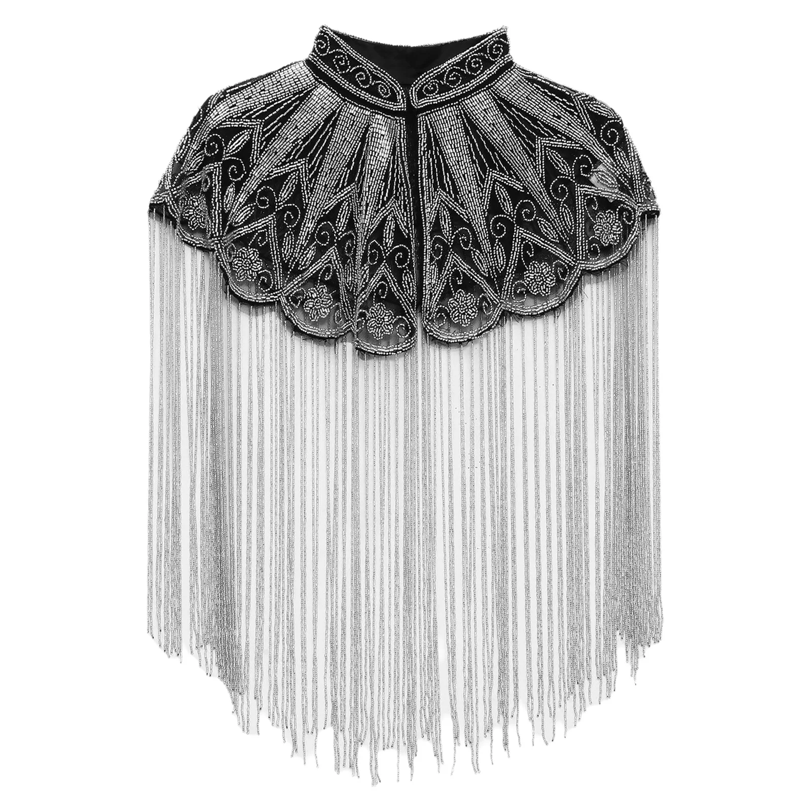 Women's 1920s Beaded Fringe Shawl - view 10