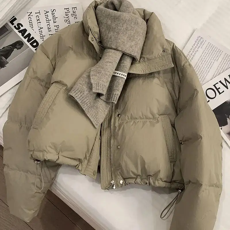 Women's Short Loose Puffer Jacket - view 3