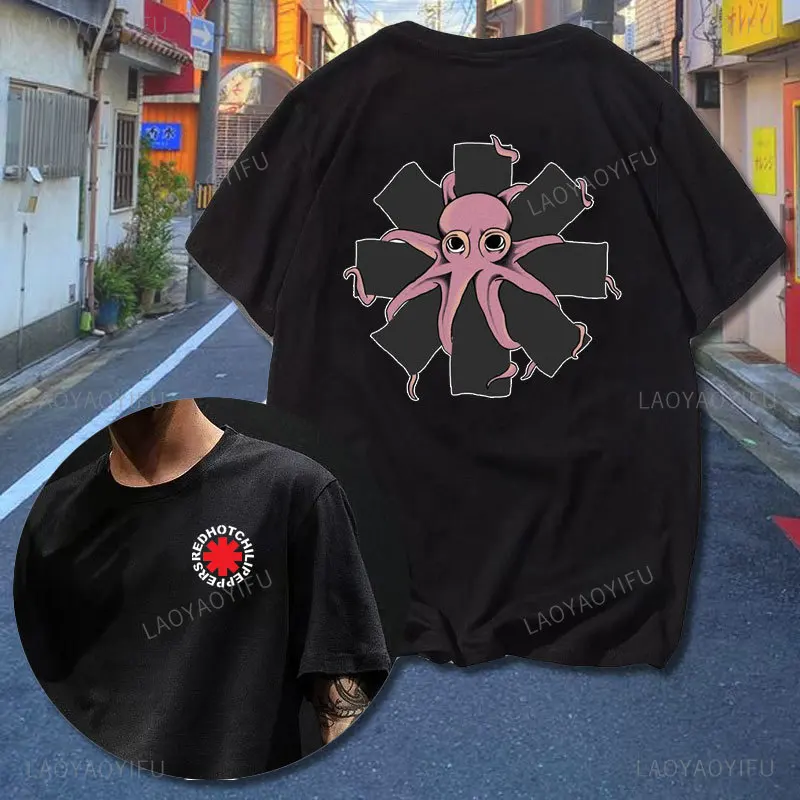 New Red Hot Chili 100%cotton T Shirt Amazing Tees Men Women Clothes Peppers Tour Double-sided Short Sleeve Casual Male T-shirt - Image 4