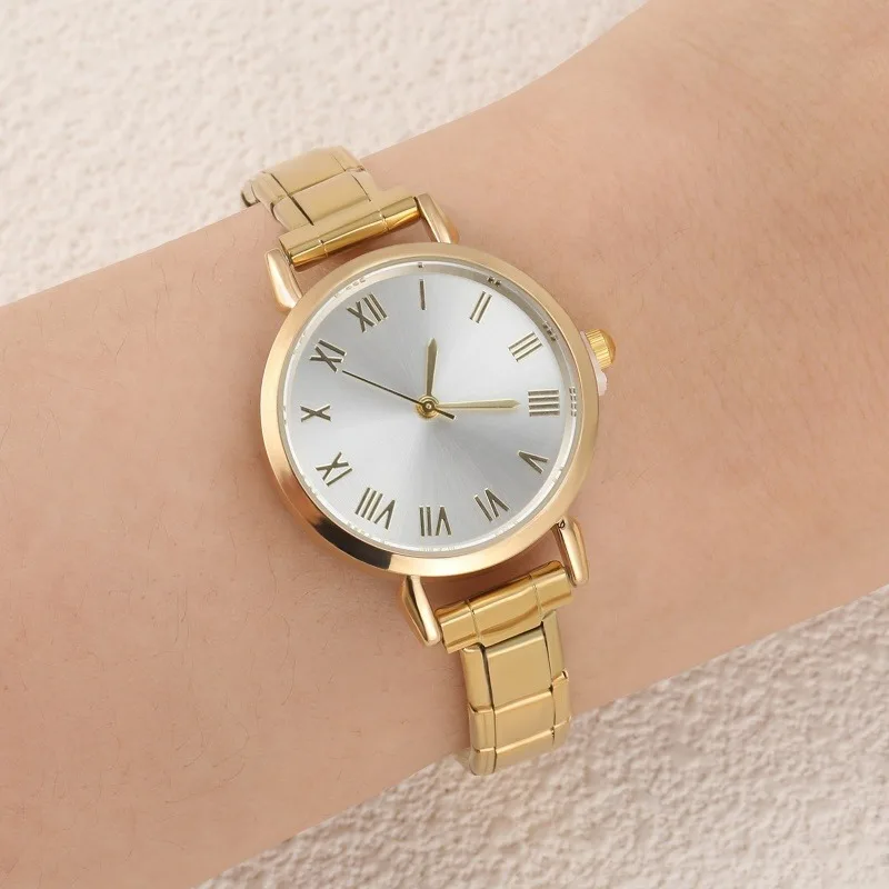 Unisex 9mm Stainless Steel Watch with Italian Elastic Charm – Chain - Image 2