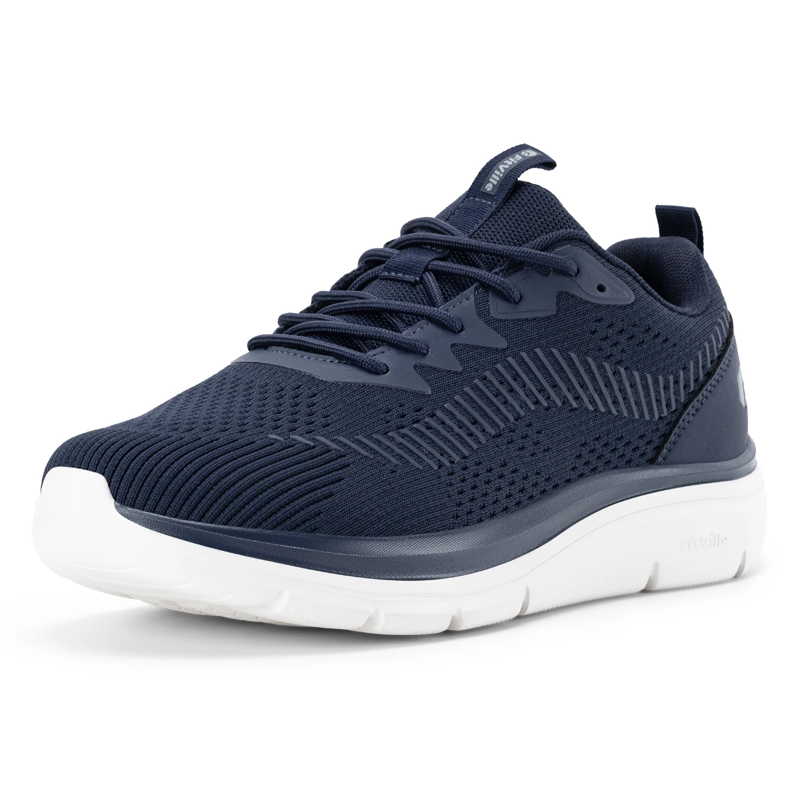 FitVille Men’s Cloud Wanderer V20 Lightweight Mesh Shoes, Wide Fit