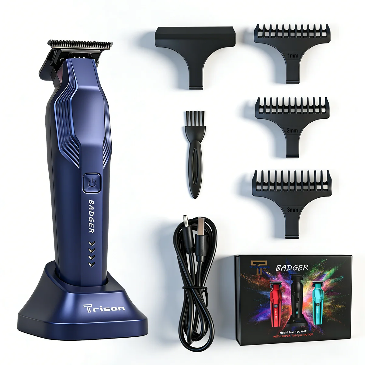 TSC-M4T Hair Trimmer – 7000 RPM, DLC Ceramic Blades, USB‑C Charge - Image 8