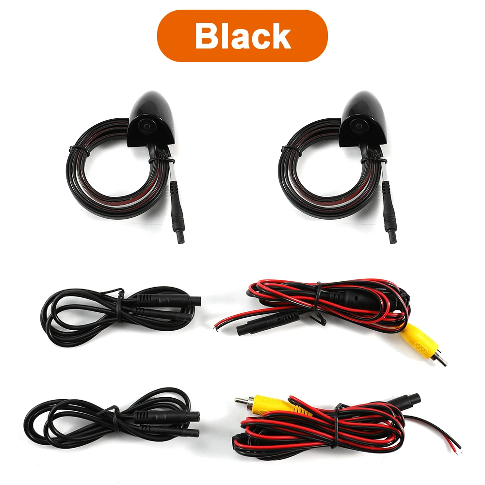 Carsanbo Car Door Side View Camera Night Vision HD Image Left Right Side Blind Spot Camera Tape Mounting for Sedan Pickup Truck - Image 6