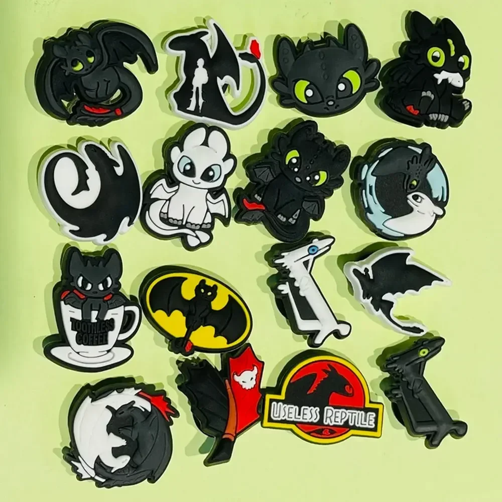 PVC Cartoon Dragon Shoe Charms for Boys Sandals – Pack of 16 - Image 4