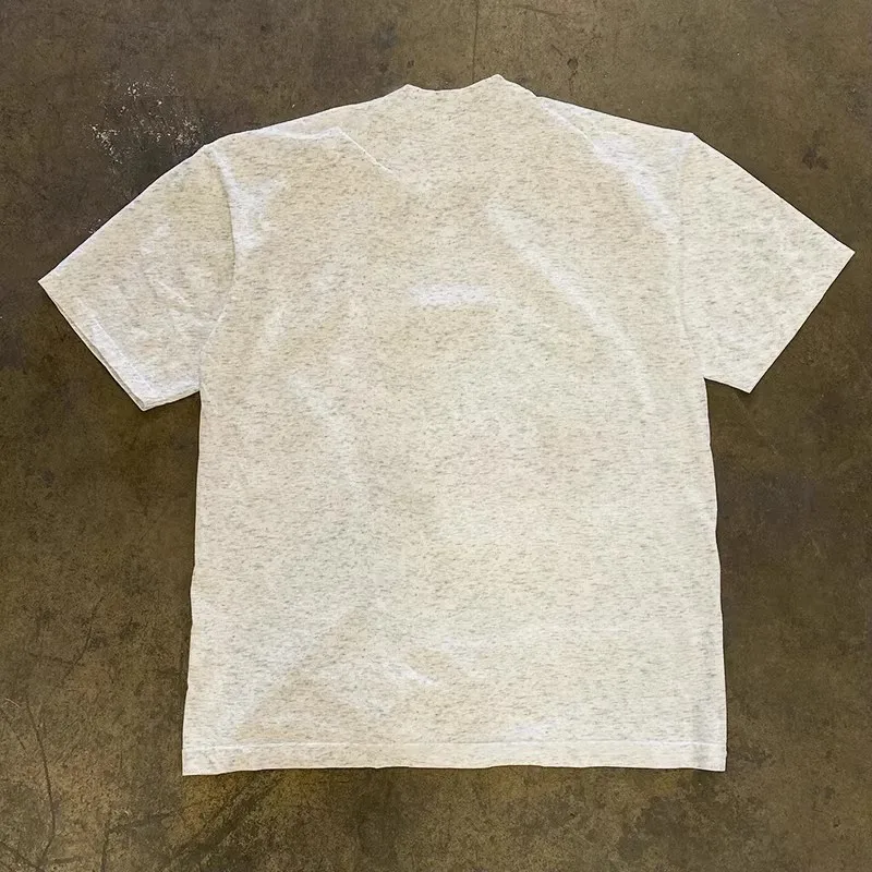 Loose Fit Cotton T-Shirt Unisex Short Sleeve Retro Style Printed Casual Wear for Men And Women by Little Chen Story - Image 4