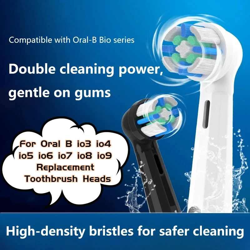 For Oral B io3 io4 io5 io6 io7 io8 io9 Replacement Toothbrush Heads Round Head For Oral B io Toothbrush Soft Bristle Brush Heads
