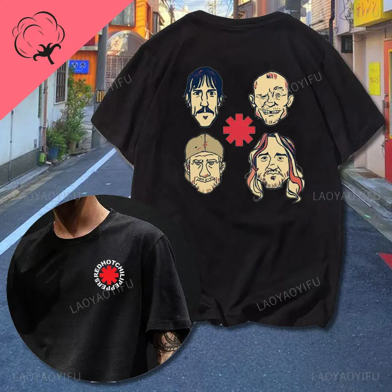 New Red Hot Chili 100%cotton T Shirt Amazing Tees Men Women Clothes Peppers Tour Double-sided Short Sleeve Casual Male T-shirt - Image 11