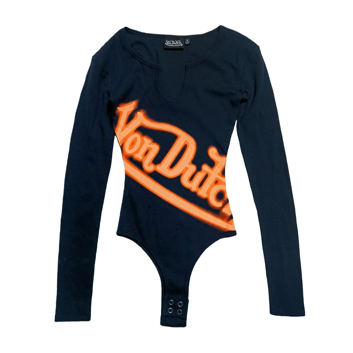 Women's Long Sleeve Letter Print Bodysuit - view 13