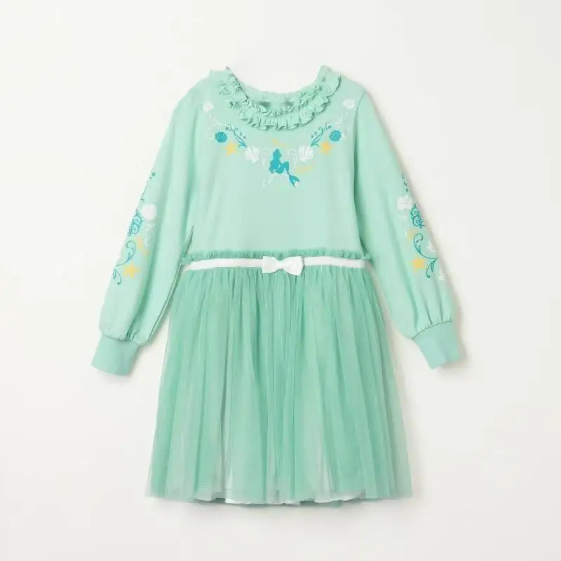 Cotton Princess Dress for Girls, Knee-Length, Floral Print - Image 8