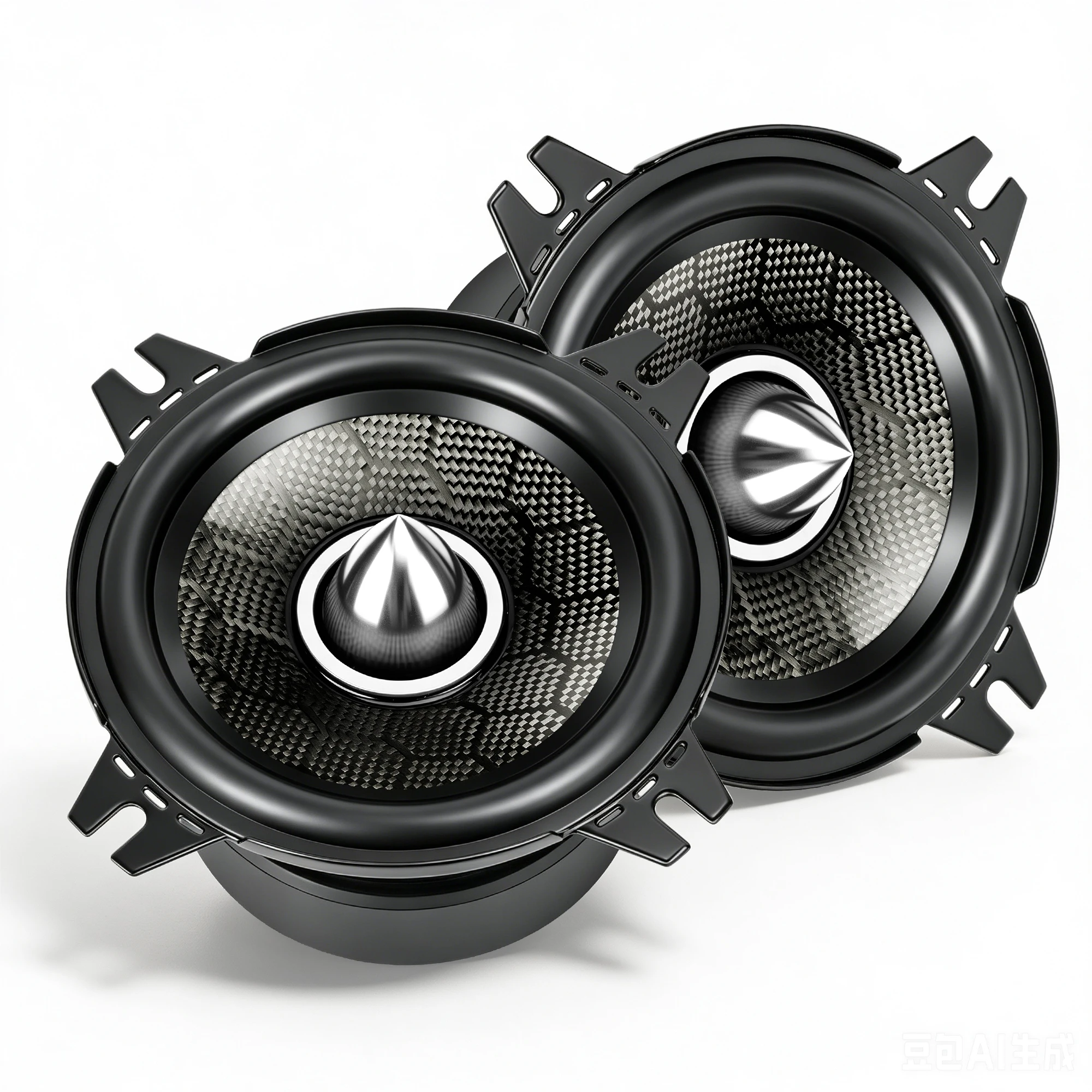 2pcs 4-inch mid-bass car speakers 450WPeak HIFISpeakers with Honeycomb Carbon Fiber ConeGeneral audio and speaker accessories