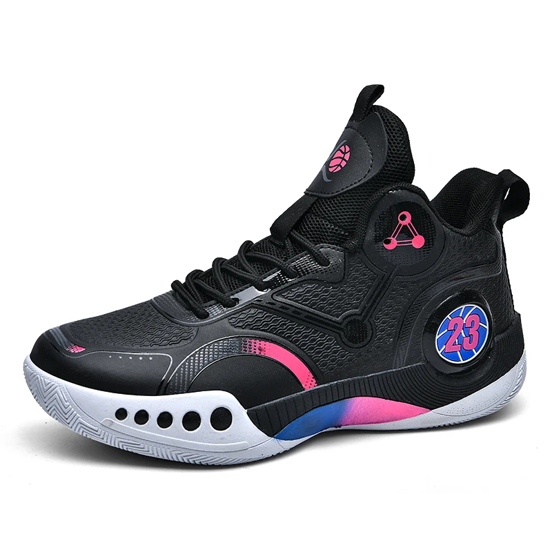 High‑Top Air Mesh Basketball Shoes – Breathable Lace‑Up Sneakers for Men & Women - Image 3