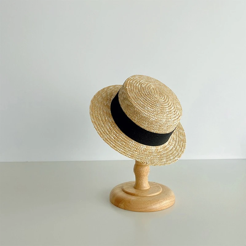 Straw Summer Kids Sun Hat with Wide Brim and Adjustable Strap, 48-52 cm - Image 11