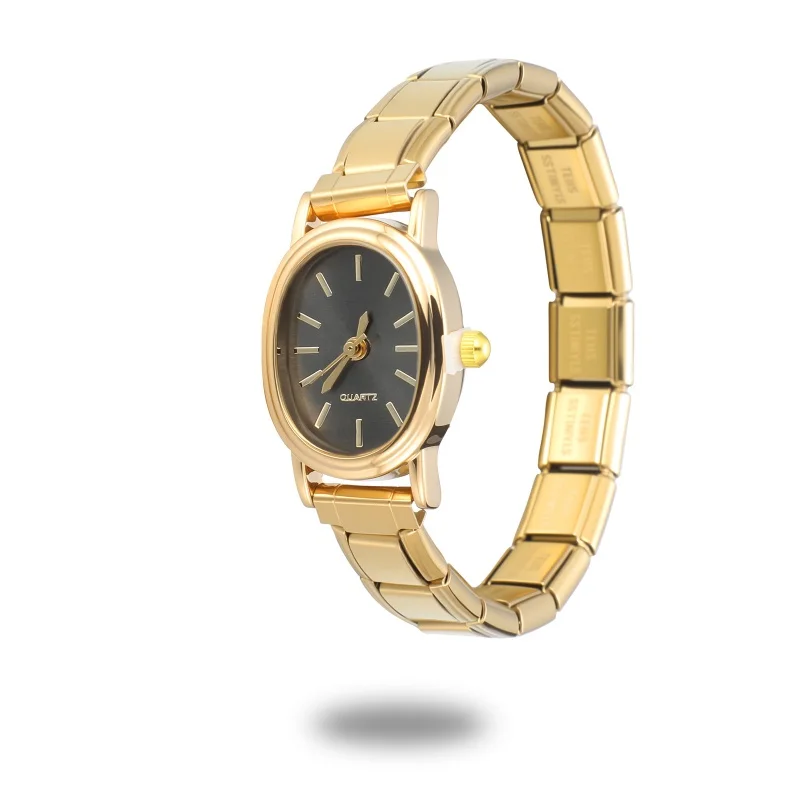 Unisex 9mm Stainless Steel Watch with Italian Elastic Charm – Chain - Image 21